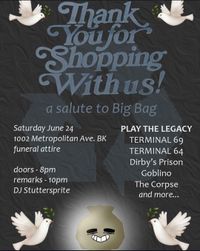 the poster for the "thank you for shopping with us" event