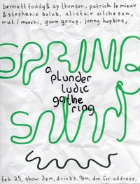 the poster for the "spring salad" event